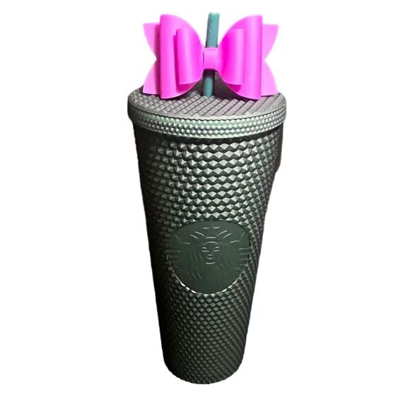 Starbucks Dark Hunter Green Venti Studded Tumbler‎ Bow Holiday Cup - Picture 1 of 6